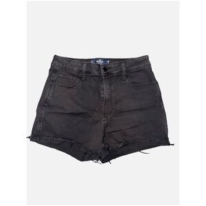 HOLLISTER-Women's Black distressed Denim Shorts size 11/30